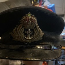 British Royal Navy officer peaked cap