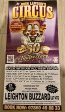 Circus Poster Affiche Plakat Circo John Lawson’s Circus Poster