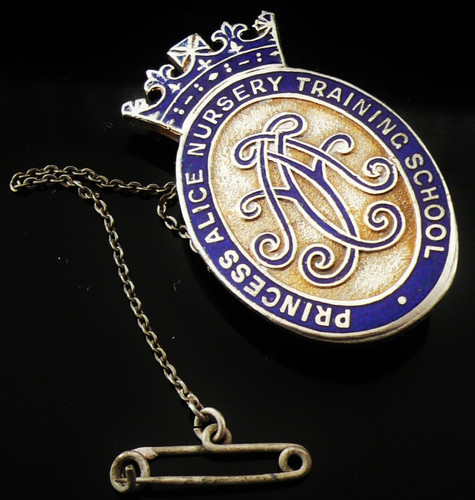 Vintage enamel nursing - enamel, badge