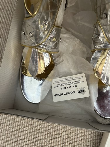 Silver gold diamanté evening - gold,