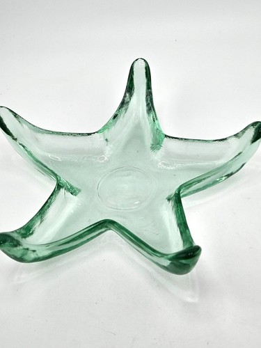 Recycled art glass starfish - recycled,