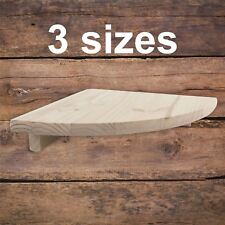 Natural Wooden Corner Shelf /