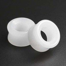 White jade double flare - jade,