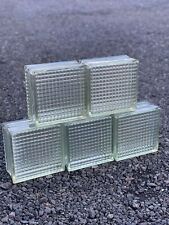 Vintage Glass Blocks, bricks 19cm x 19 cm