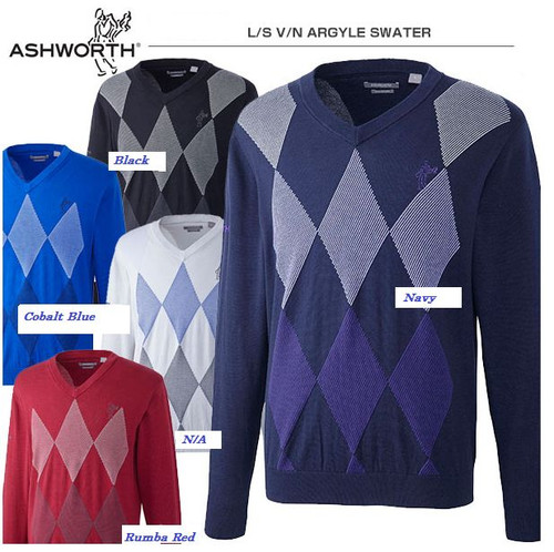 Ashworth men neck argyle - men's,