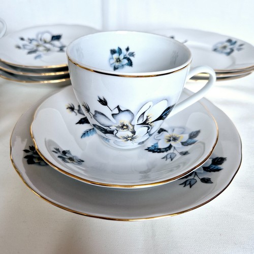 Floral tea set - floral,