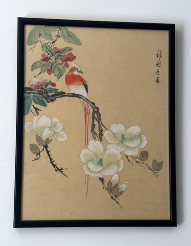 Vintage chinese hand painted - vintage, hand‑painted