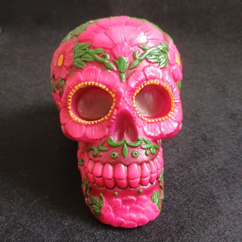 Sugar blossom skull - skull, ornament