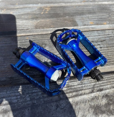 Blue anodised alloy cage old - anodised,