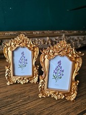 Pair of Miniature Baroque Gold
