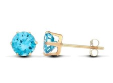 9ct Gold 1.00CT Blue Topaz