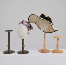 Vintage Wood Mannequin Hat