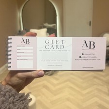 Personalised Gift voucher book