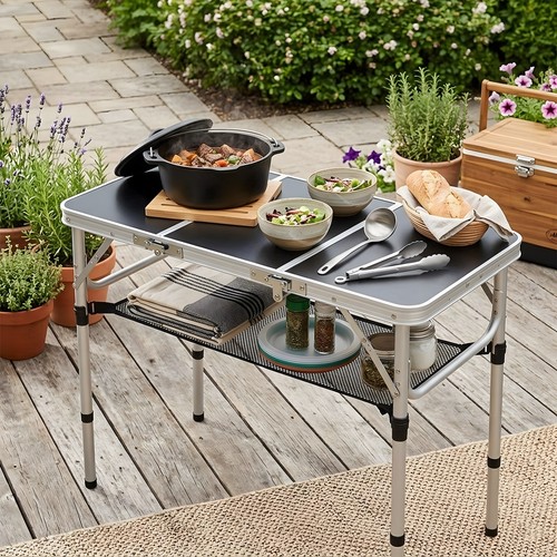 3ft folding camping table - 2/3ft,