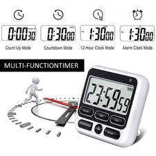 Large LCD Kitchen Cooking Digital Timer Count Down Up Clock Loud Alarm Magnetic