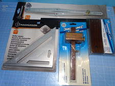 JobLot Woodworking Tools, Mortice Gauge/Carpenter & Rafter Squares/Angle Deviser