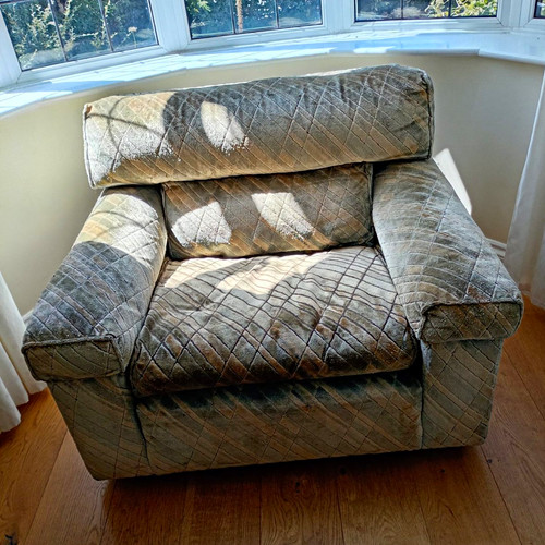 Geometric fabric upholstered - fabric,