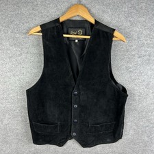 Vintage Suede Waistcoat Mens