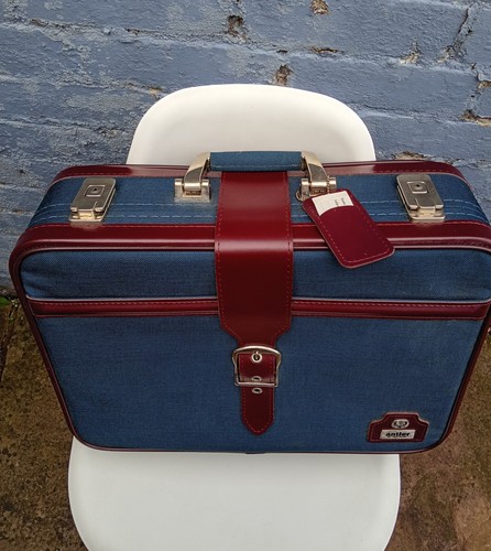 Vintage 1970s antler suitcase - vintage,