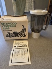 Kenwood Chef A989 Liquidiser White With Smoked Acrylic Goblet Fully Restored