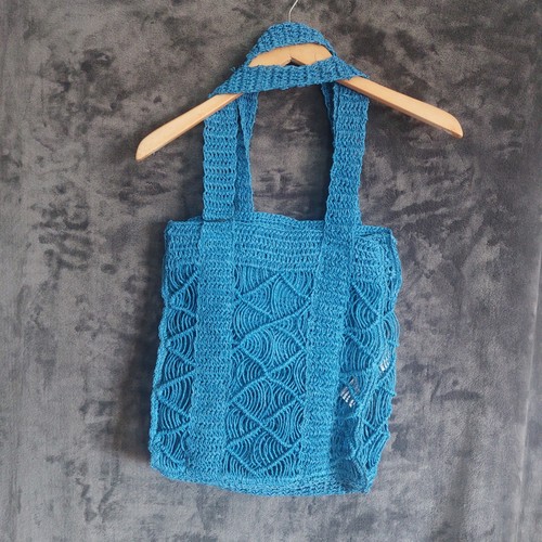 Zara blue crochet raffia - ​zara,