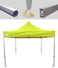 MCD Pop 40mm Yellow Commercial Pop Up Gazebo 3m x 3m Easy Up Market Stall 