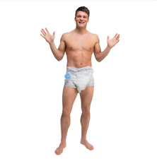 NEW Big Baby Adult Nappy & Oversized Pin Stag Do Men's Fancy Dress Costume