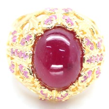 Heated Gemstone Pink Ruby &