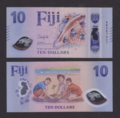 Unc fiji ten - fiji, $10