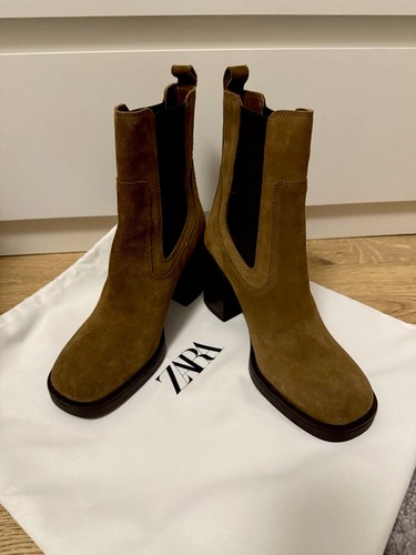 New zara suede ankle - suede, boots