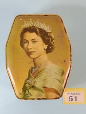 Vintage Sweet/Toffee Tin  QE II  Coronation  1953  -  George W Horner  &  C.o