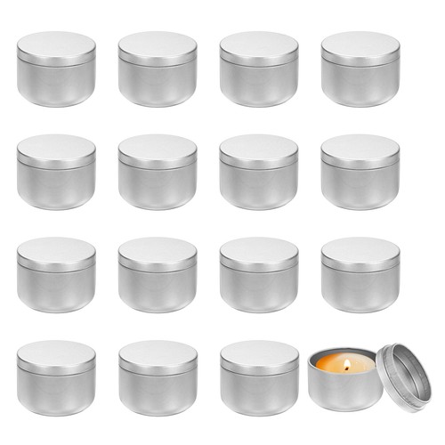 16pcs 3oz candle tins metal - tins,