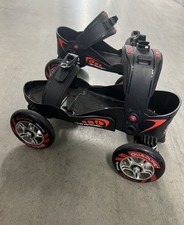 Skorpion Quadline Urban Street Skates Rollerblades Black Red Adjustable L