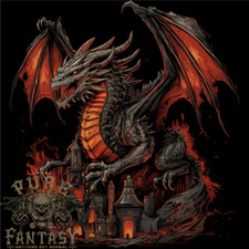 A Fierce Fantasy Dragon Mens Light Cotton T-Shirt