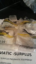 PARKER FLOW CONTROL PTF4PB6-3/8 LOT OF 4 3/8 BSP X 6MM UNUSED SURPLUS STOCK