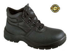 Chukka Safety Work Boots Shoes Leather Steel Toe Cap & Midsole Size 3-13 Mens