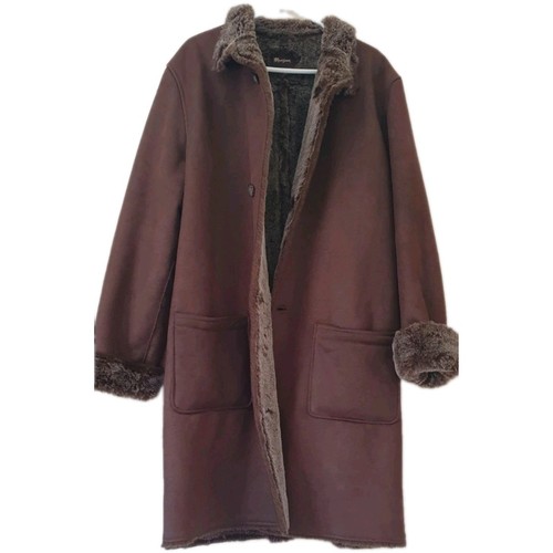 Brown monsoon faux suede fur - brown,