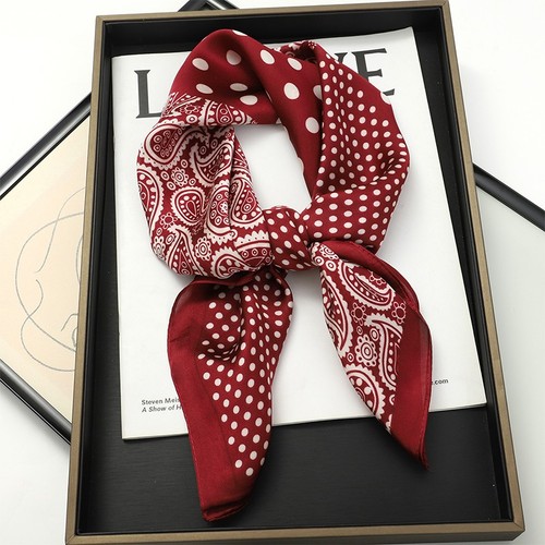 Polka dot satin silk feel - polka,