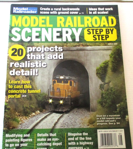 Model railroad scenery step - railroad,