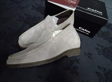 Calto  Mens Grey Suede  Shoes With 2.48 Elevator Hardly Worn, 2.48 Taller US7