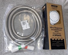 Mira Response Shower Head + EXTRA LONG 2m Hose SEALED - Buy It Now £49.95