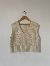 Zara Jumper Medium Cream Knit