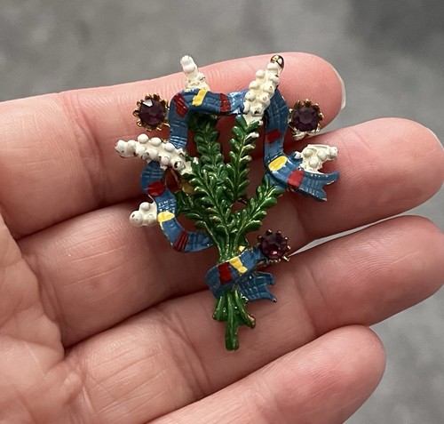 Vintage mid century enamel - mid,