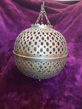 Vintage Brass Moroccan Ceiling Lightshade with chains