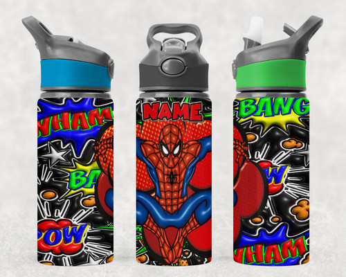 Superheroes water bottle - superheroes,