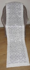 LOVELY JULIEN MACDONALD ART DECO INSPIRED CREAM BED RUNNER