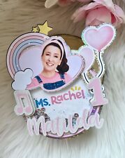 Personalised Ms Rachel 3d Shaker Cake Topper Party Decor Gift