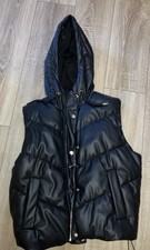 Zara Black / Gold Faux Leather