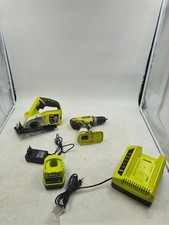 Lot of 4 Ryobi Cordless Tools - Used, Working, Has Scratches and Marks