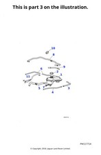 Jaguar Genuine Coolant Bleed Hose Pipe Line Tube Spare Part Fits X-Type C2S16875